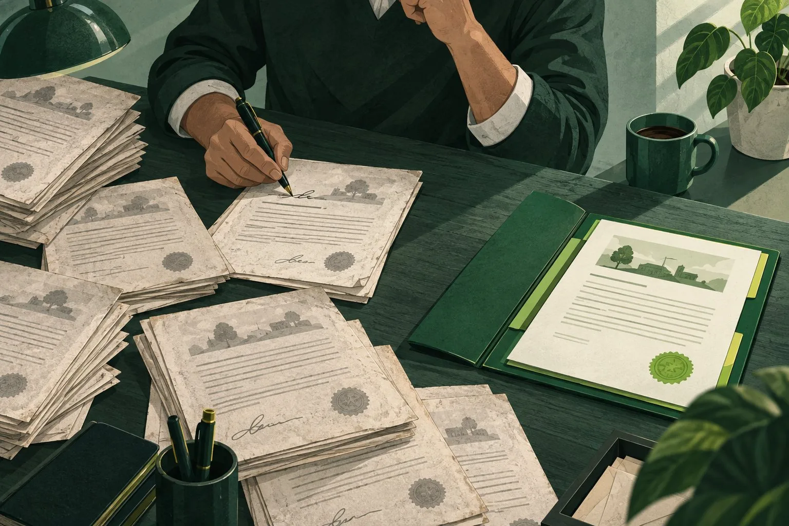 An employee signs an outdated form while the current version is overlooked.
