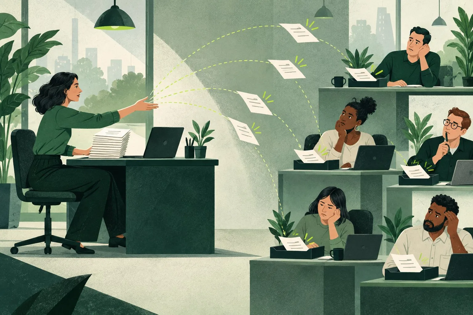 Announcements arrive, but employees remain uncertain and disengaged.