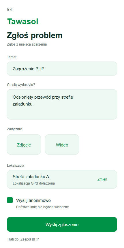 Polski interfejs Tawasol